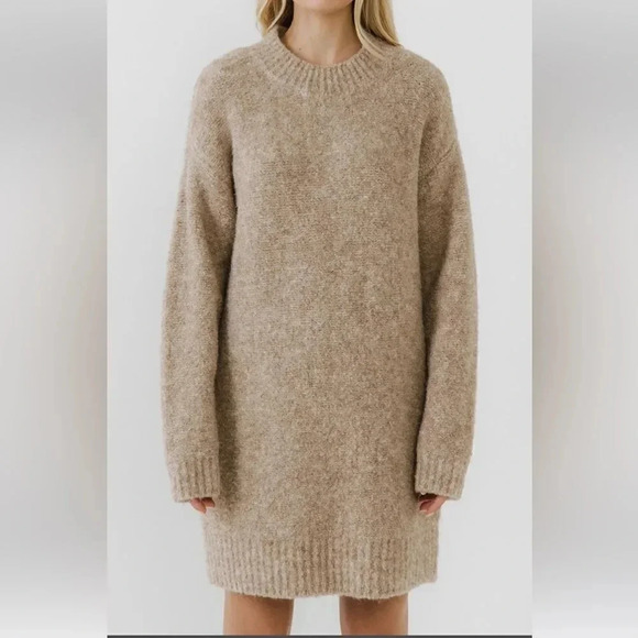 NEW English Factory COZY ROUND SWEATER DRESS - Picture 1 of 13
